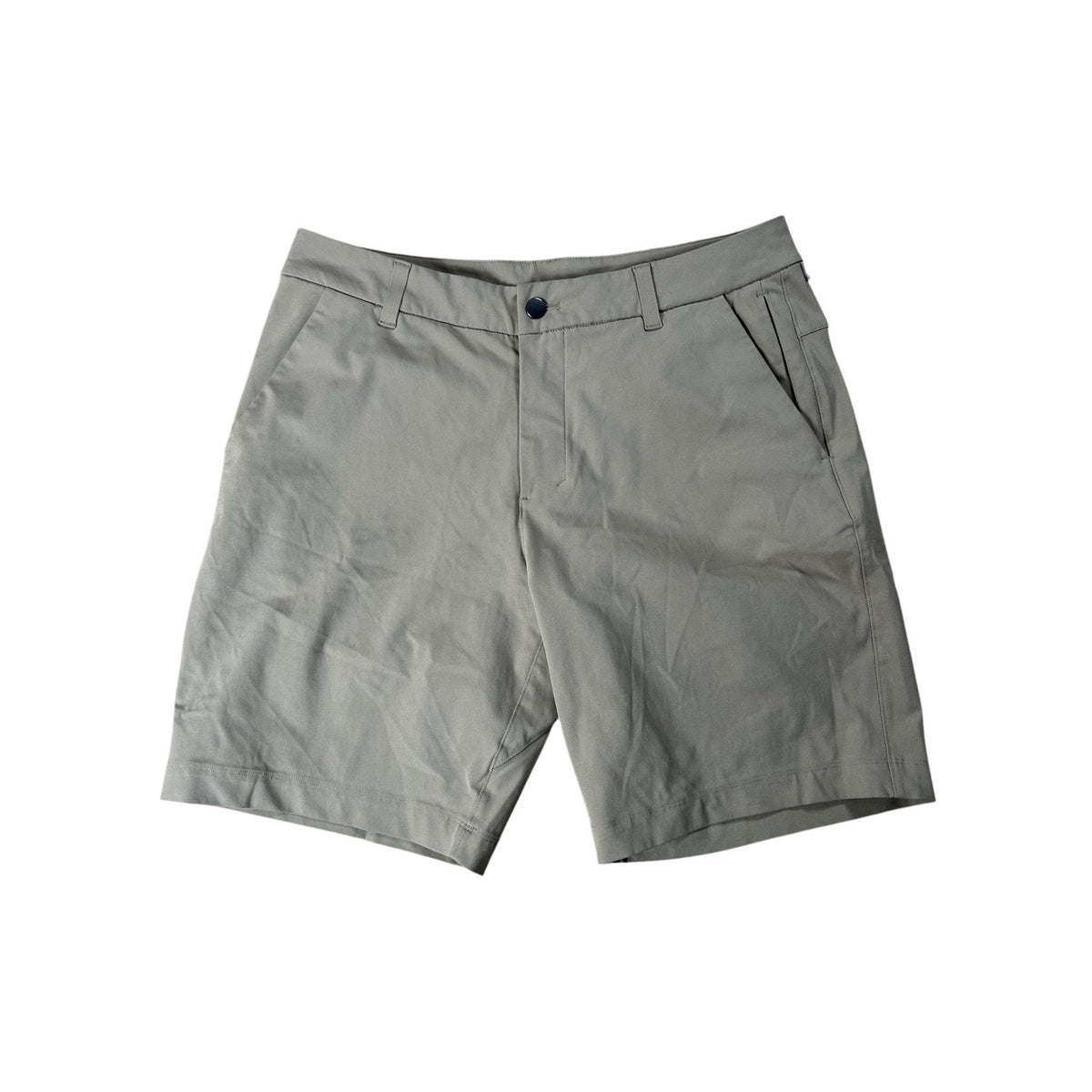 Lululemon Shorts Mens 32 Green Chino Microfiber Slim Flat Front Pockets