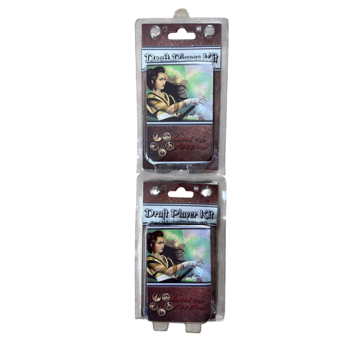 Legend Of The Five Rings White Draft Player Kit Lot Of 2 AEG Promo 2014