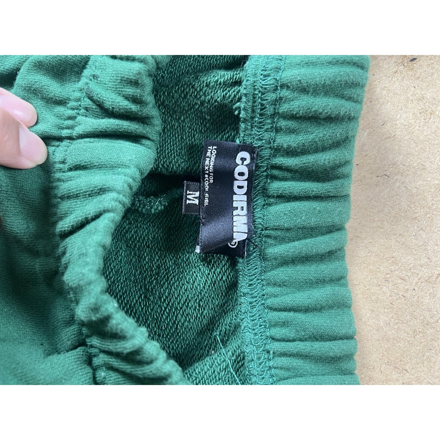 CODIRMA Mens Medium Green French Terry Sweat Shorts Elastic Waist Activewear