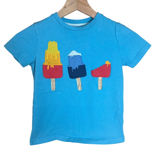 Mini Moden 5-6Y Popsicle T-shirt Toddler Blue