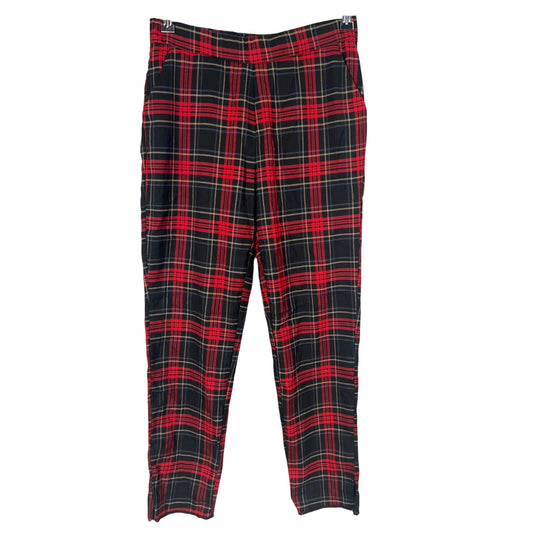 Zara TRF Collection Plaid Pants *Dimensions in Picture* Elastic Waist