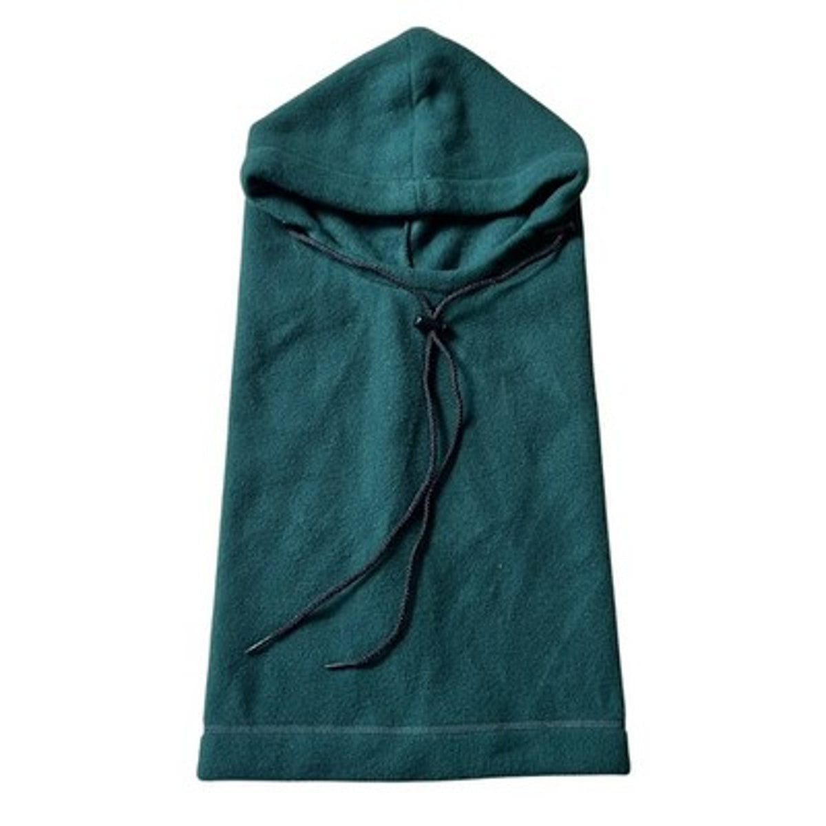Balaclava Hood Mens One Size Green Fleece Thermal Adjustable Made In USA Winter