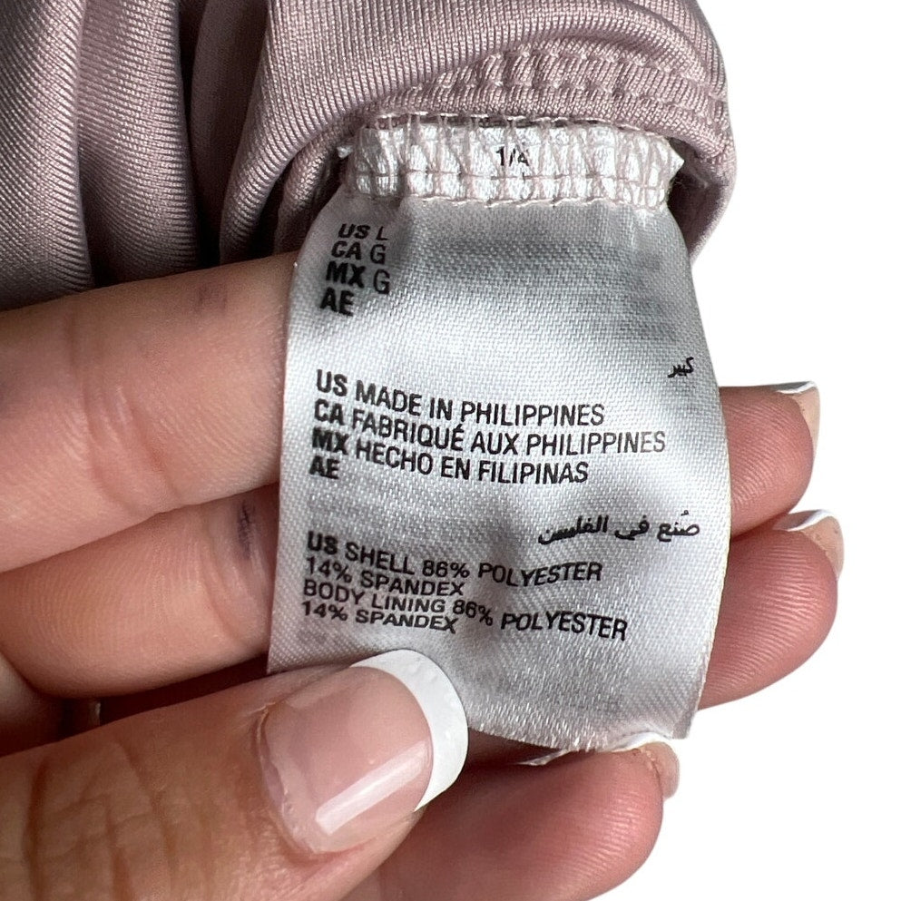 Alfani Intimtate Large Polyester High Neck Thong Bodysuit