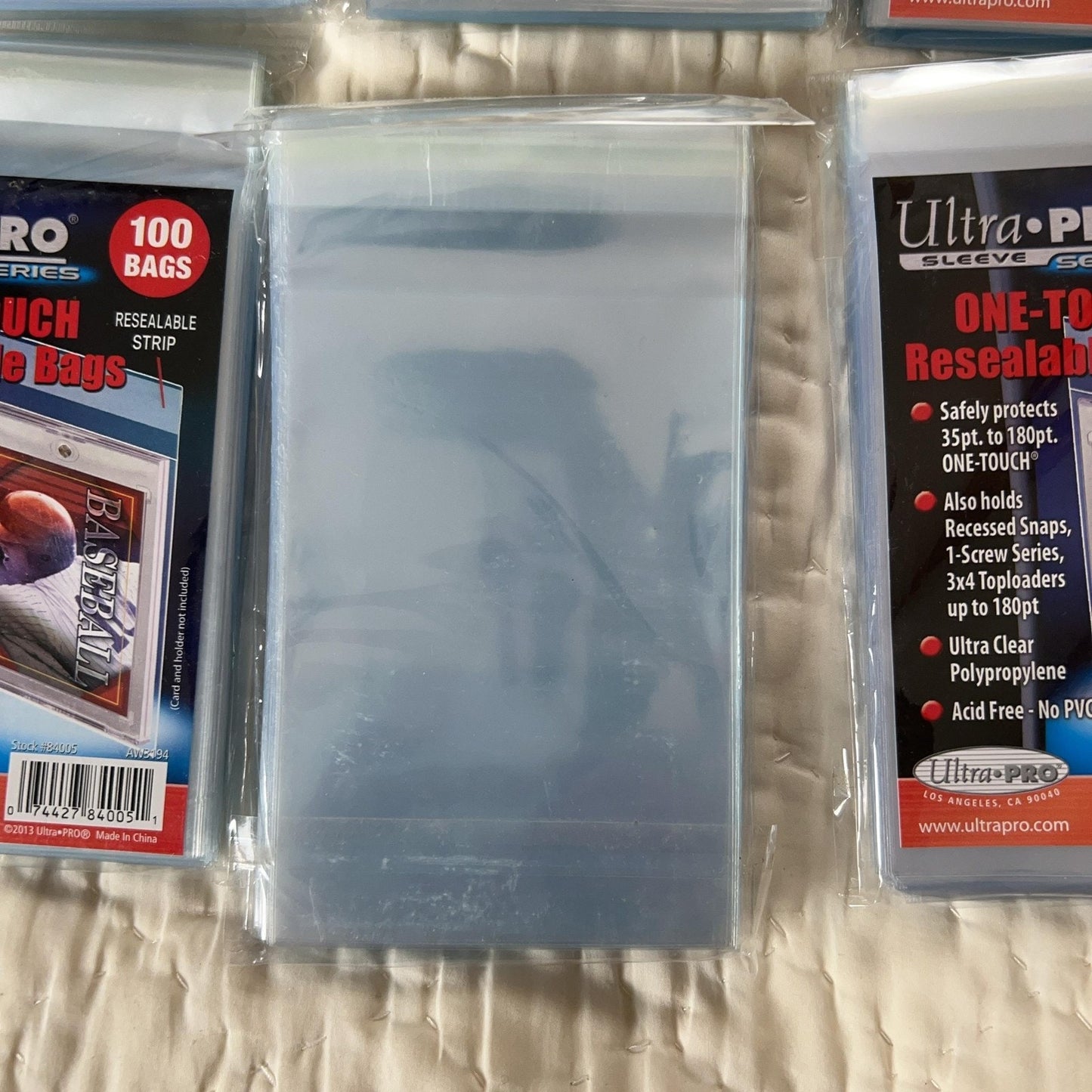 Ultra PRO One-Touch Resealable Bags 100ct Clear Standard Polypropylene Lot Of 16