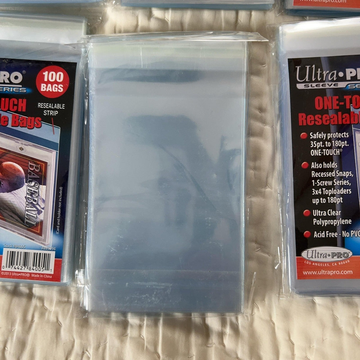 Ultra PRO One-Touch Resealable Bags 100ct Clear Standard Polypropylene Lot Of 16