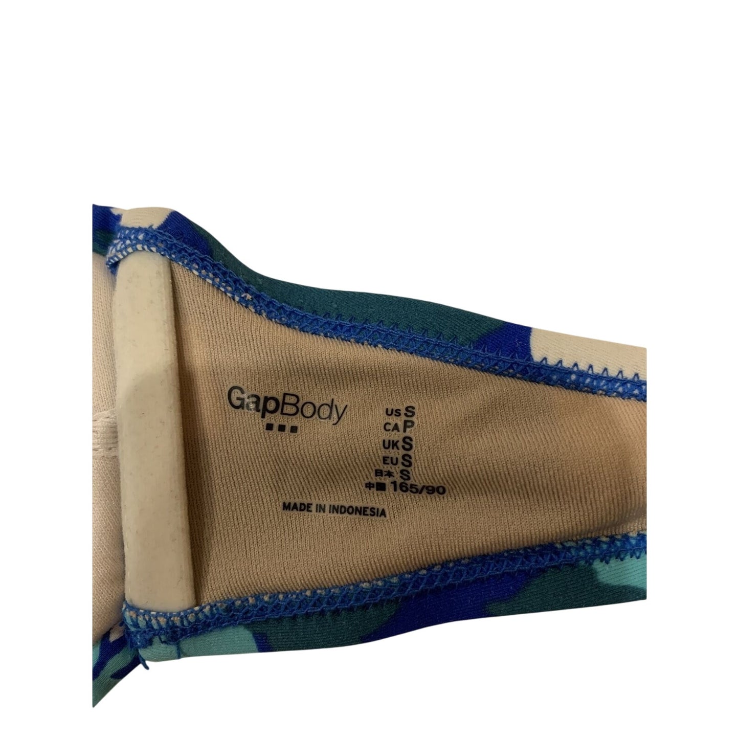 Gap Body Women's Size Small S Bikini Top Blue Floral - EUC