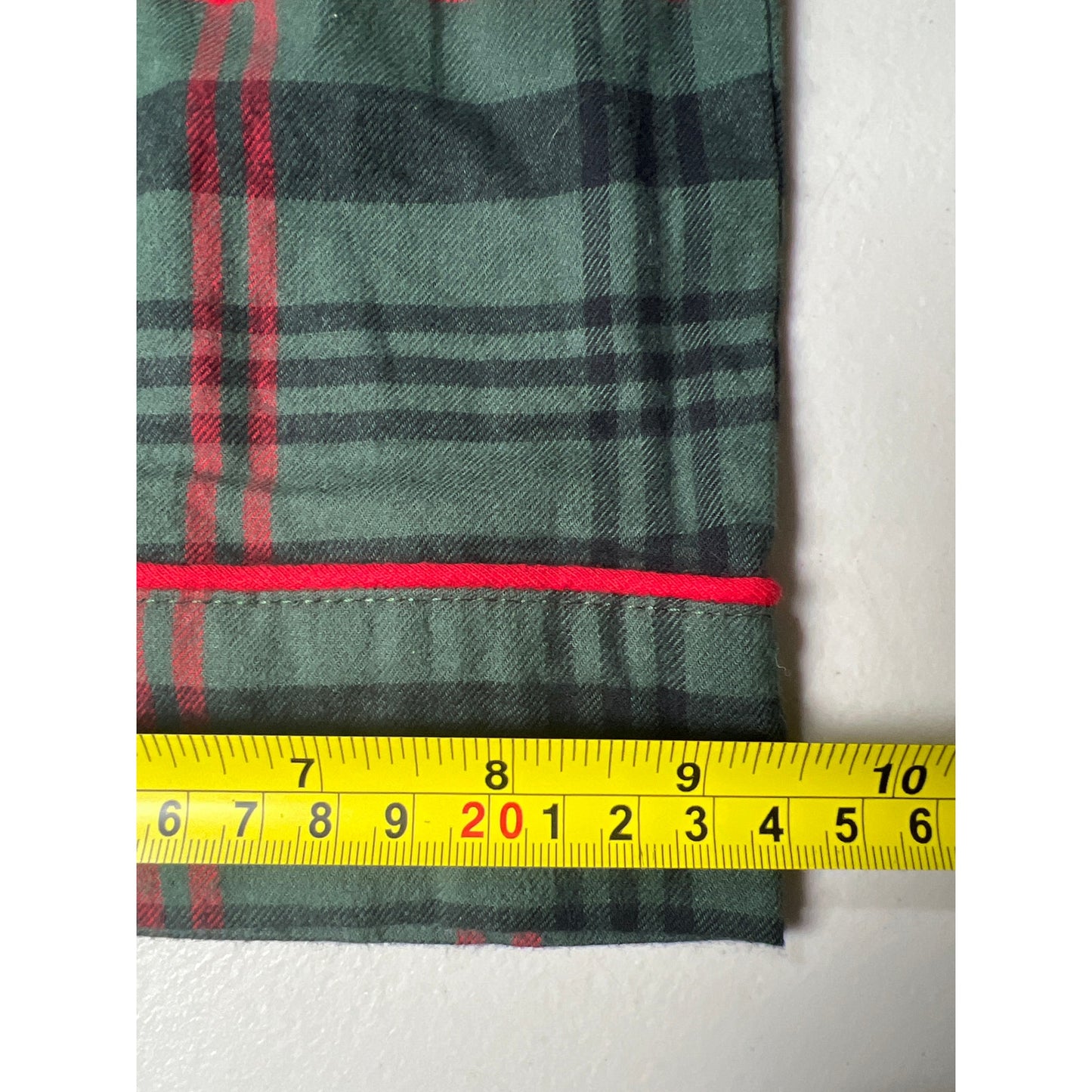 Magnolia Hearth & Hand Green Plaid Pajama Set Women's Large Tall