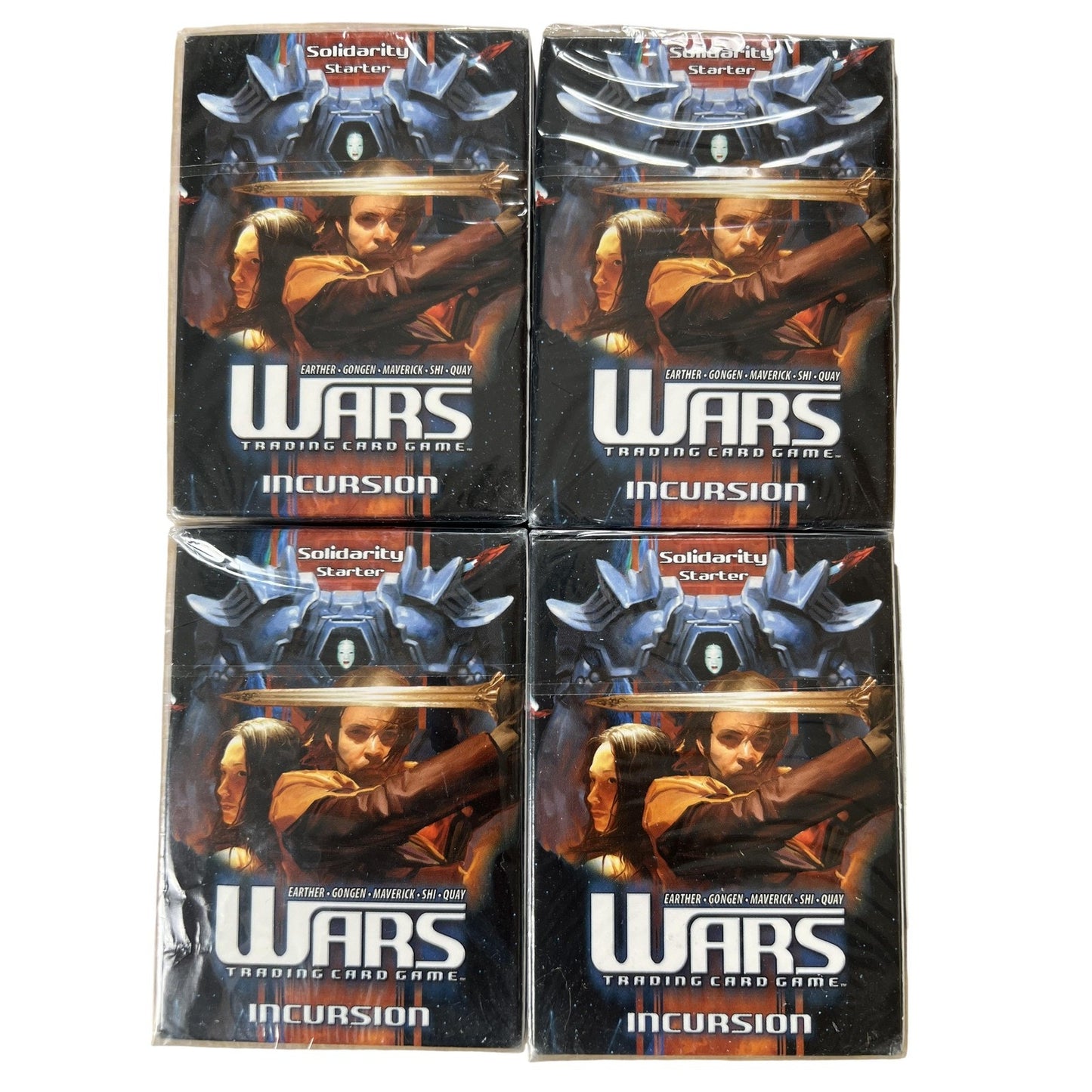 Decipher WARS Incursion Gongen Starter Deck Solidarity Lot Of 4 New Sealed 2004