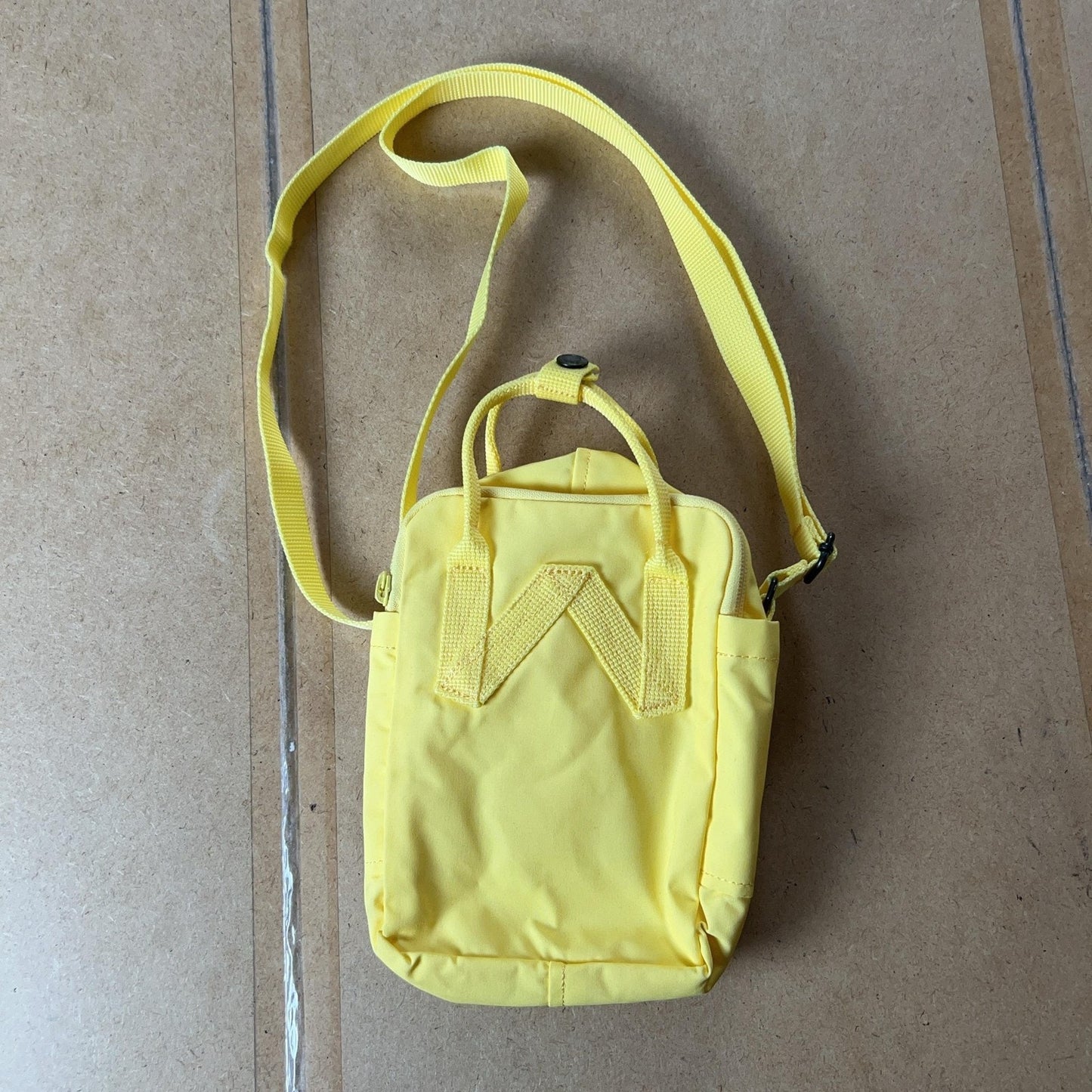 Fjallraven Crossbody Bag Unisex Mini Yellow Sling Adjustable Lined Polyester