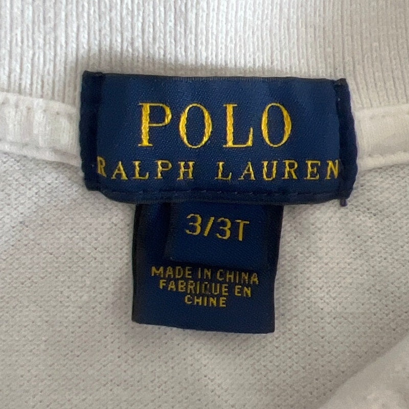Polo Ralph Lauren 3/3T Girls White Short Sleeve