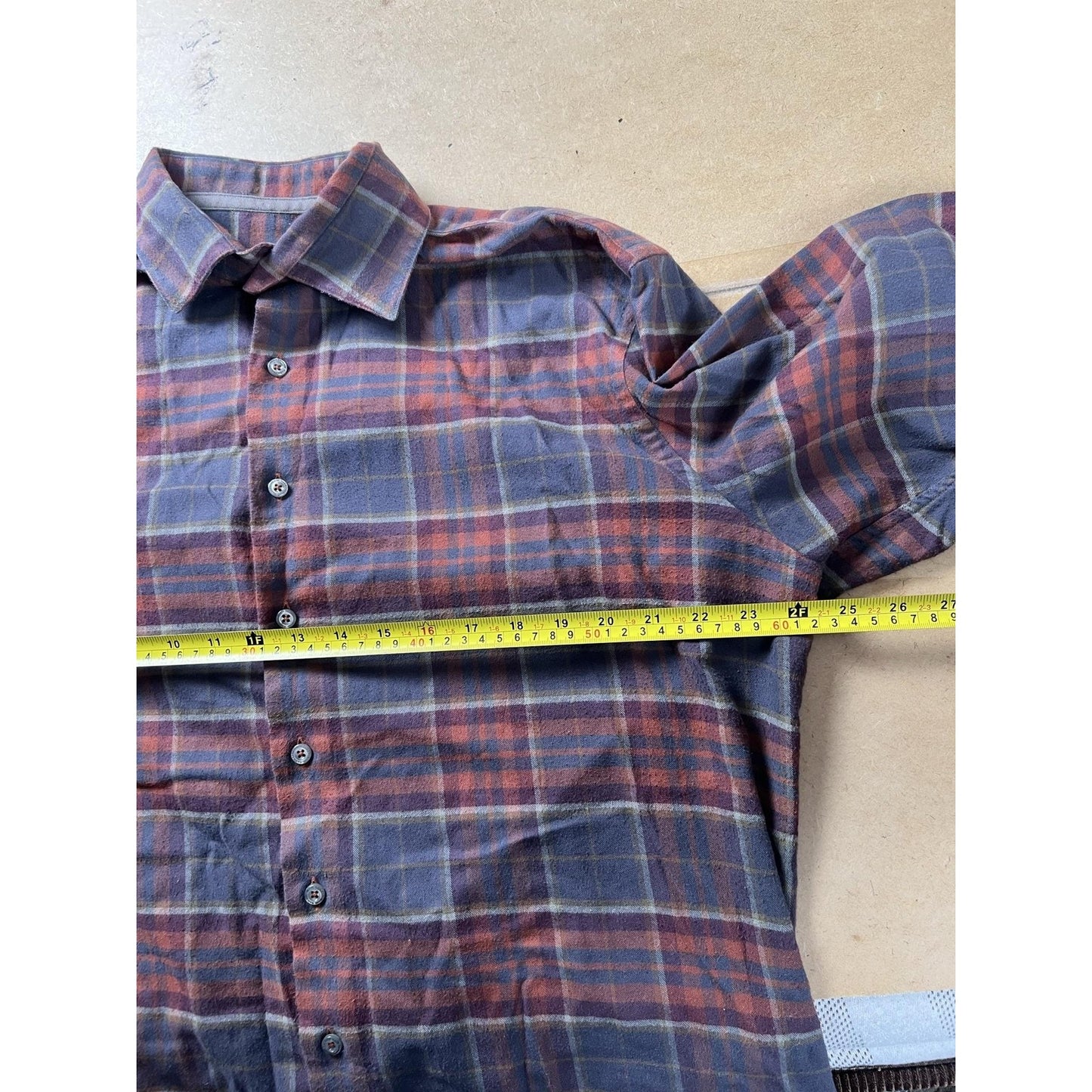 Hammer Made Shirt Mens XL Blue Plaid Long Sleeve Flannel Button Up Casual