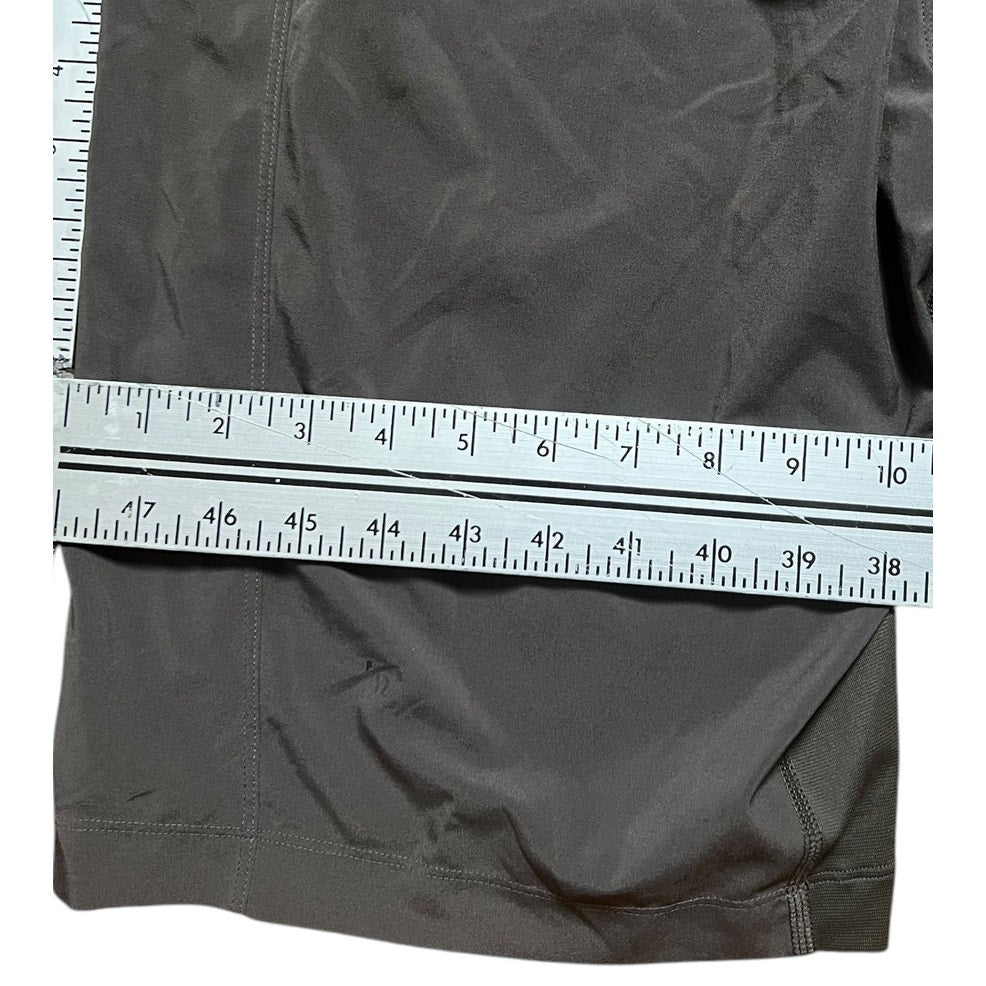 Lululemon Men Black Shorts Adjustable Strap Missing Tag *Dimensions In Picture*