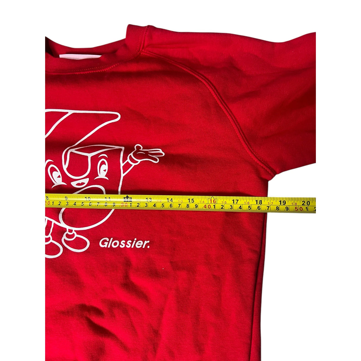 Glossier XS Pal Graphic Warm Crew Neck Sweatshirt Limited Edition