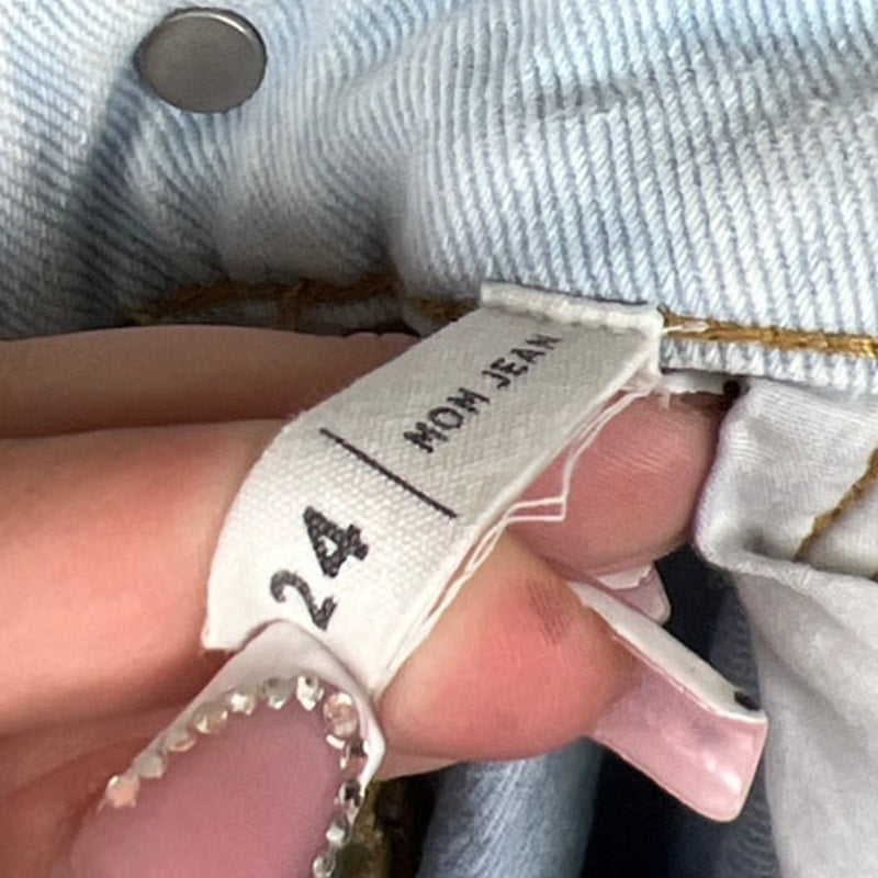 PacSun Mom Jean Patch 100% Cotton Size 24