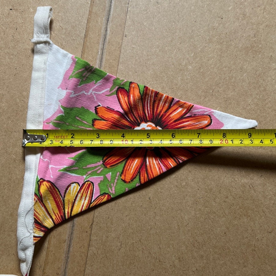 Floral Multi-Color Bunting Flag *Dimensions in Picture*