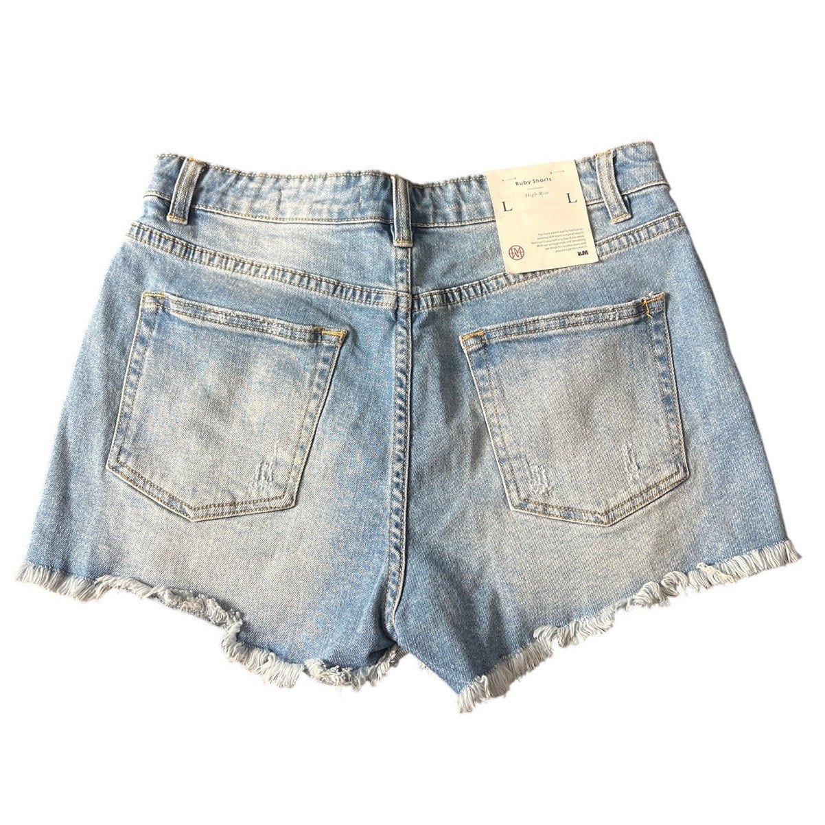 IaM Jeans High-Rise Ruby Shorts Large NWT Shorts