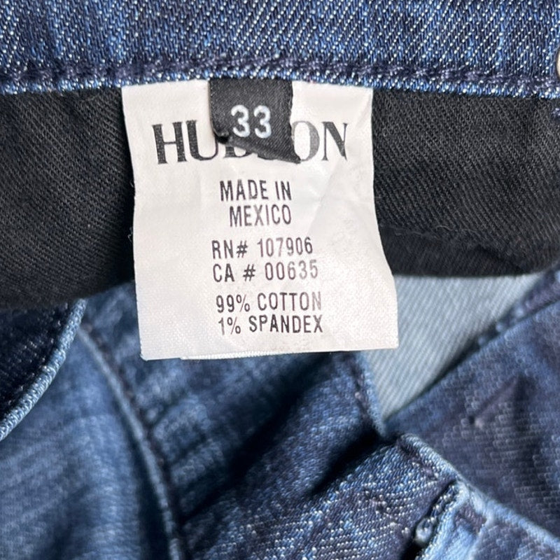 Hudson Jeans Men's Blue Brixton Slim Straight Leg Denim Jeans 33