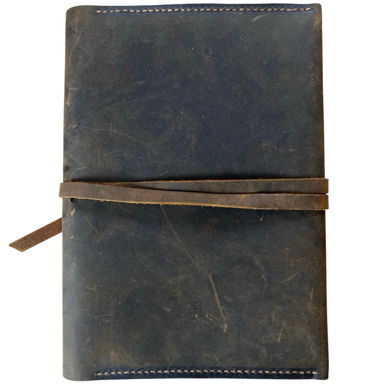 Handmade Brown Leather Journal Cover Medium Bookbinding Notebook Rustic