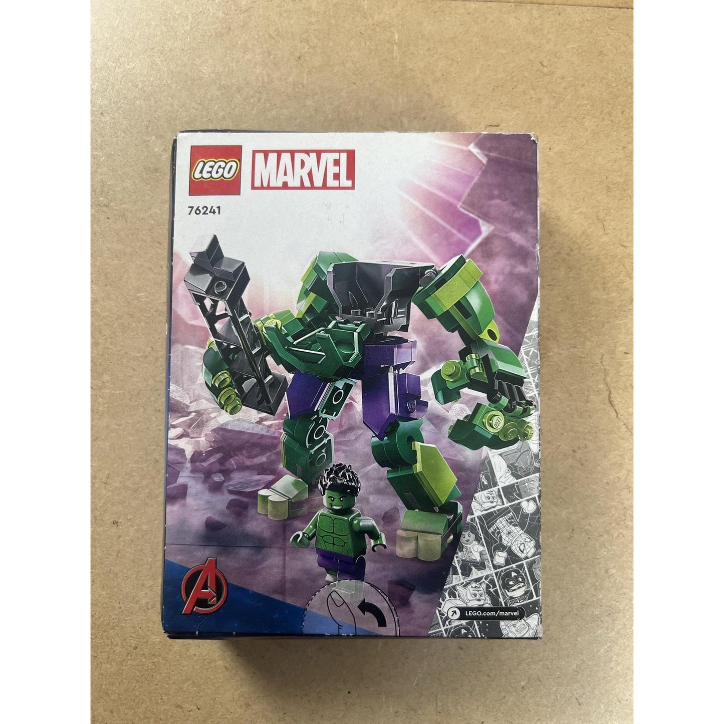 LEGO Marvel 76241 Hulk Mech Armor Incomplete Set 138 Pcs Building Toy Avengers
