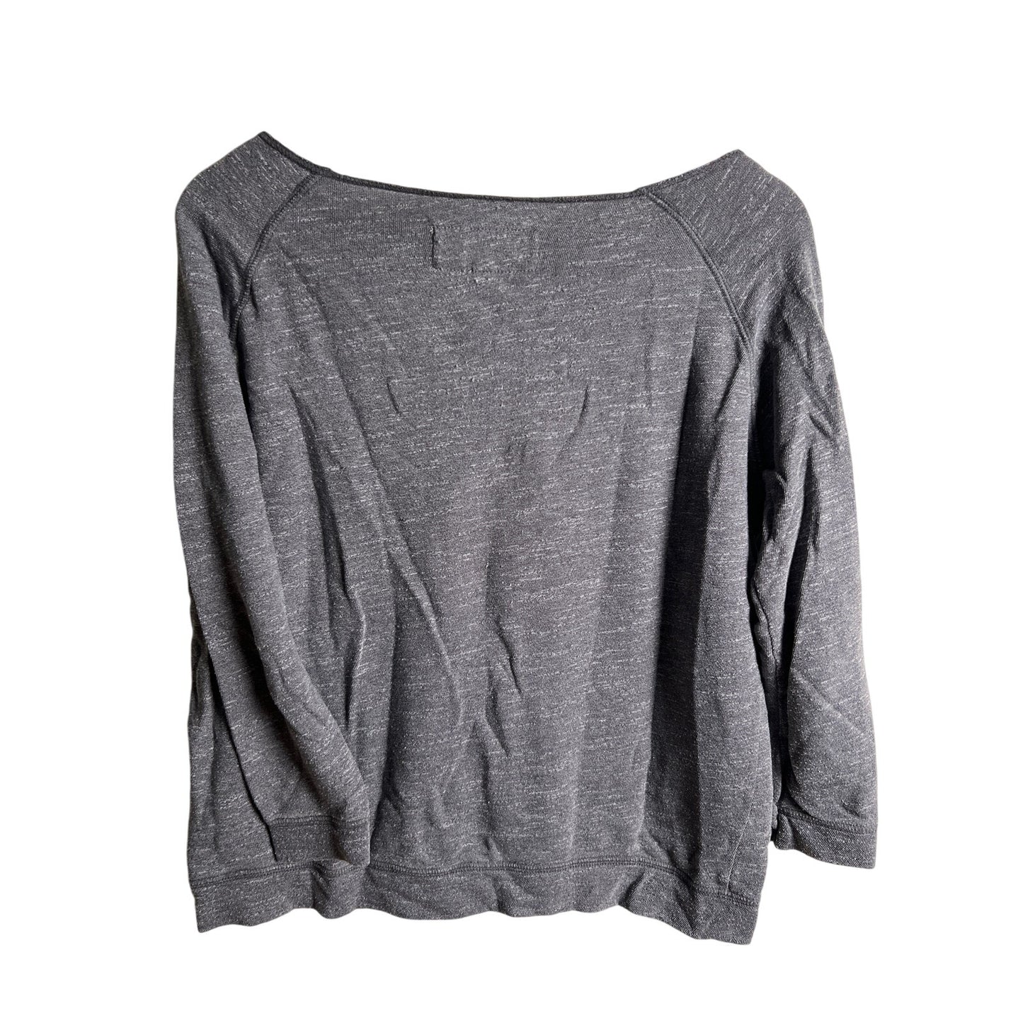 Mollusk Women's Crewneck Linen Gray Sweater Size S
