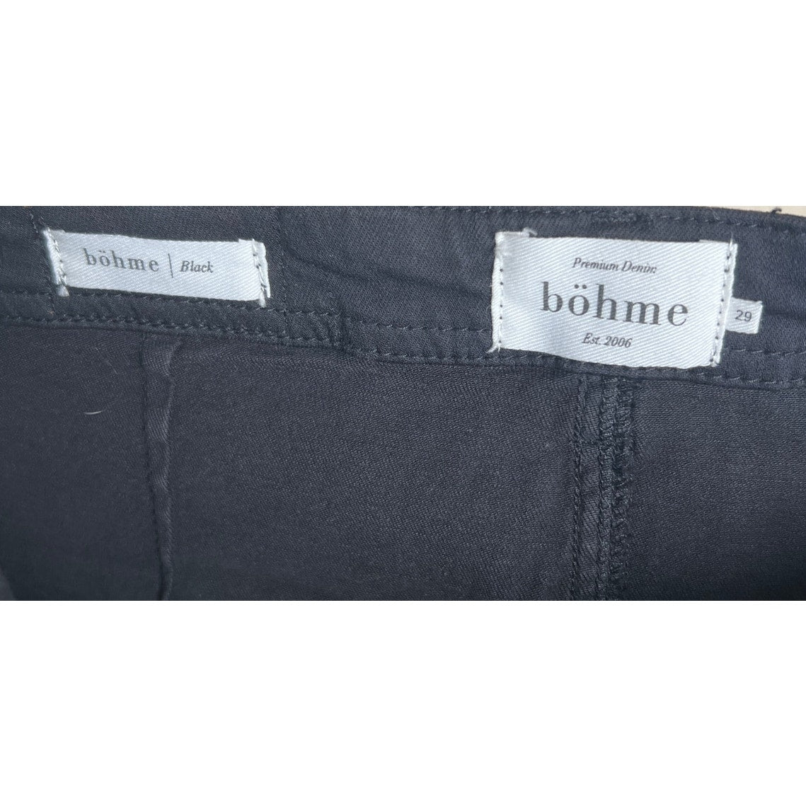 Bohme 22" Length Black NWT Button Skirt Size 29