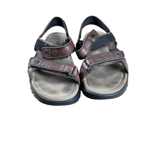 Teva Terra FI 5 Universal Sandals Mens US 12 Brown Leather Outdoor Shoes