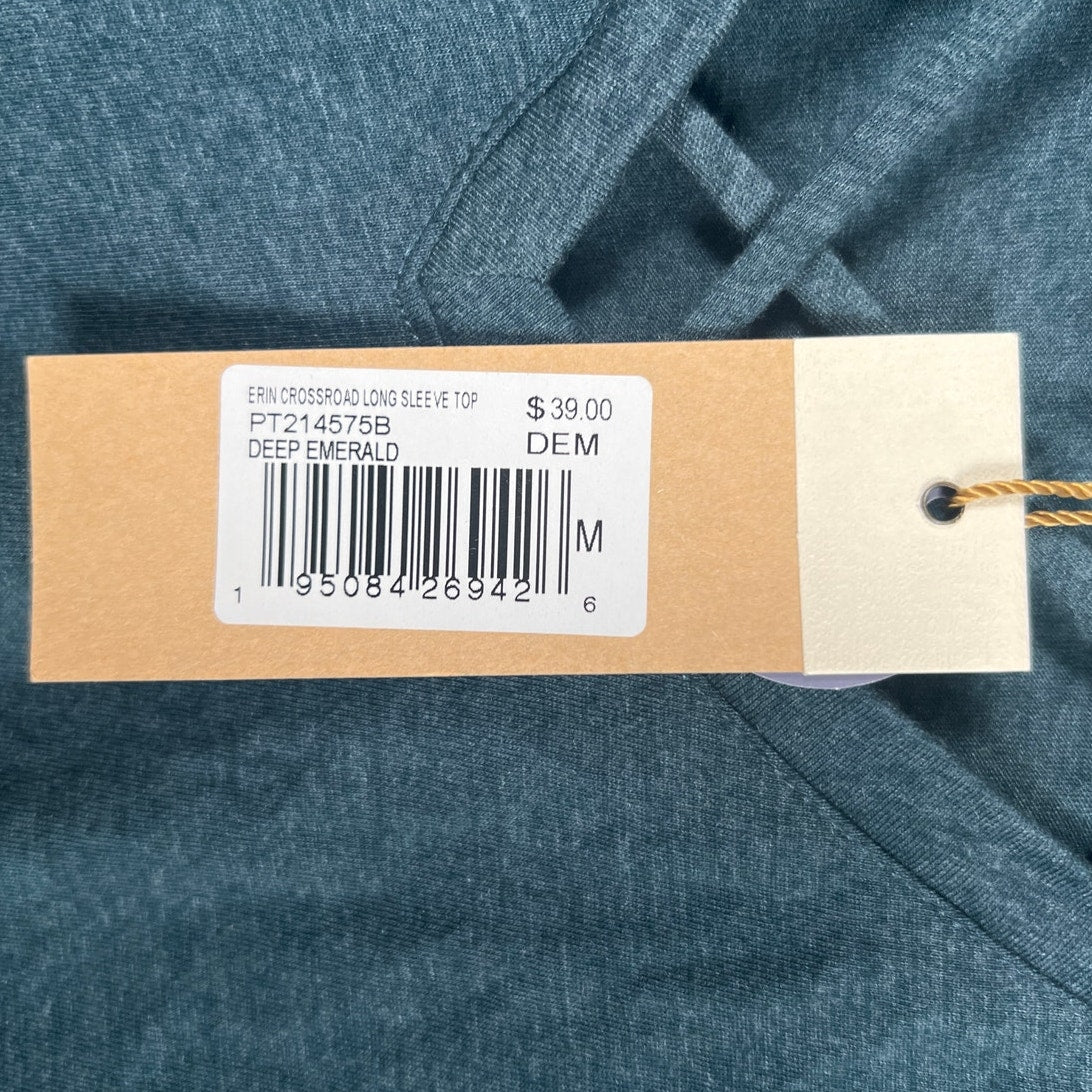 White Crow Buckle NWT Deep Emerald Size Medium Women's Long Sleeve