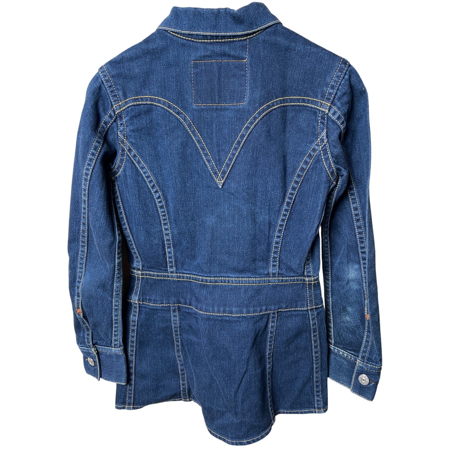 Levi's Type 1 Long Iconic Jacket Size Small Button Up Denim Retro