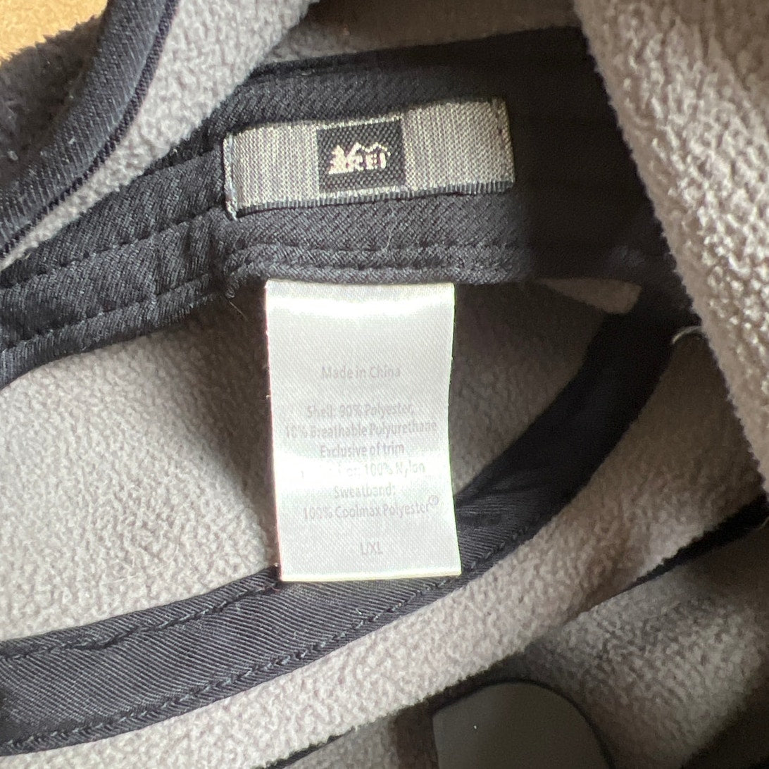 REI Black Fleece Baseball Cap Size L/XL