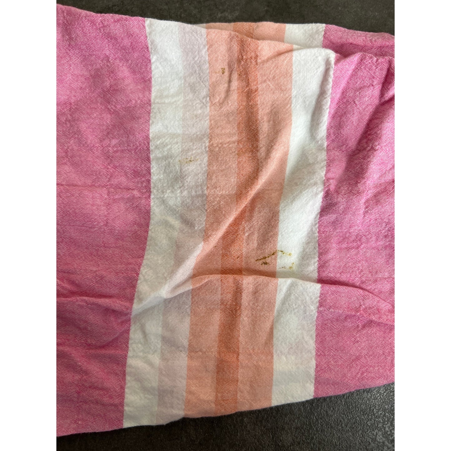 Habitat Clothes To Live in Medium Pink Stripped Cotton Top