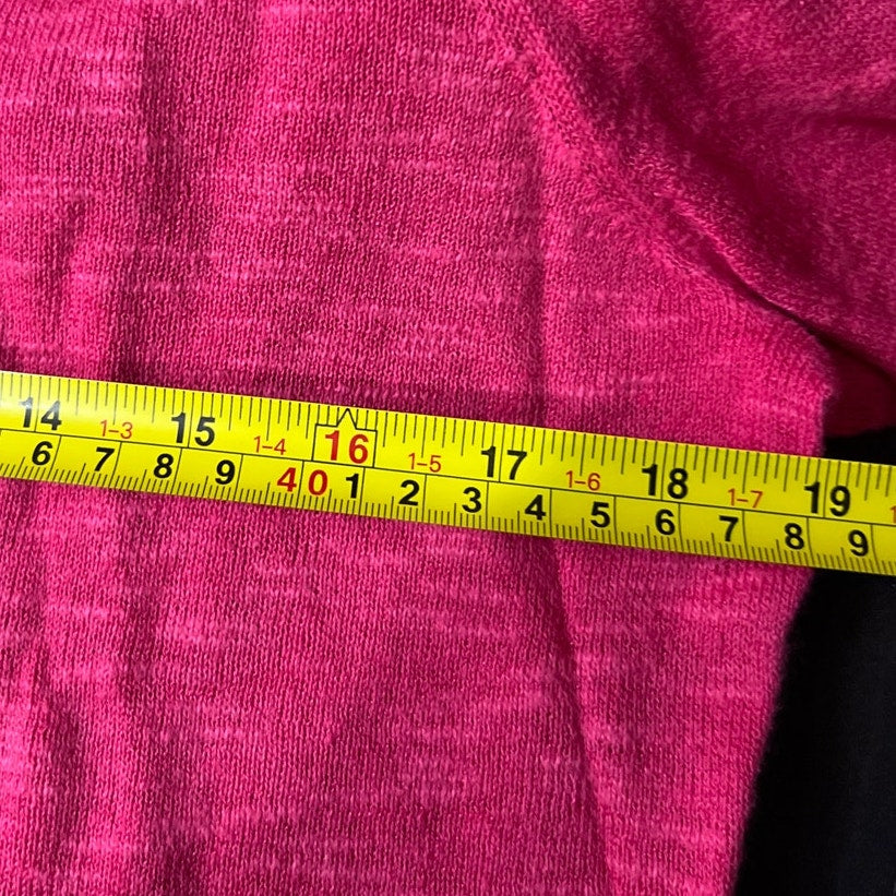 Eileen Fisher Size Medium Women’s Pink Top Linen Cotton Long Sleeve