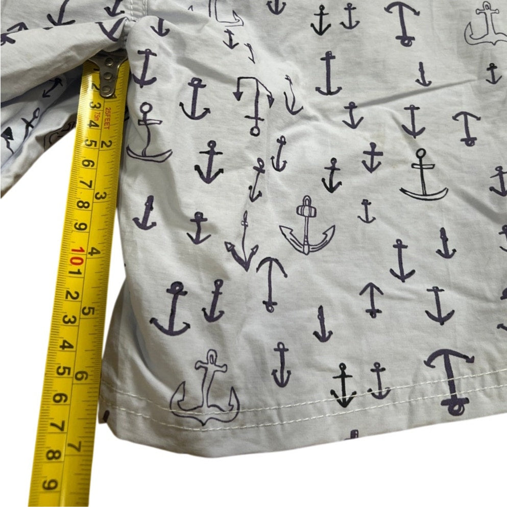 NWT Scotch Soda AMS Swim Trunks Blue Anchor Shorts Boys Size 14