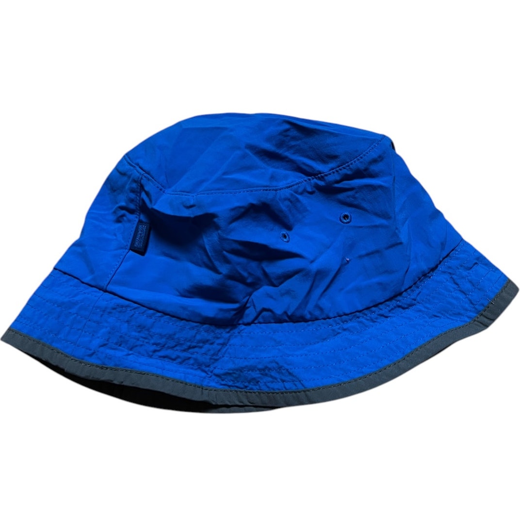 Ocean Pacific Boys Blue Bucket Hat Mountain Scene Size Large L 6-12Y