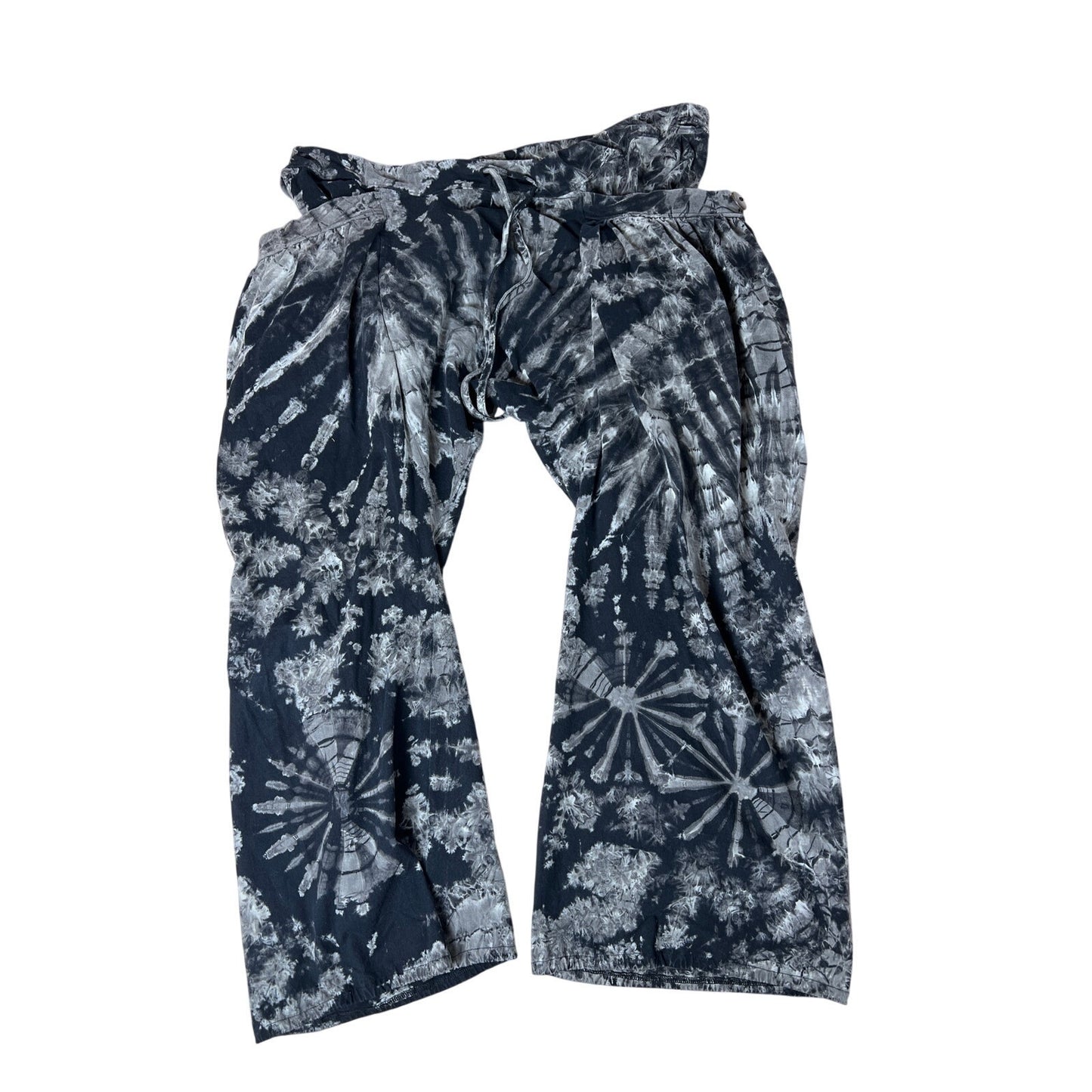 Navy Tie Dye Jogger Women's Pants With Pockets Sz XL