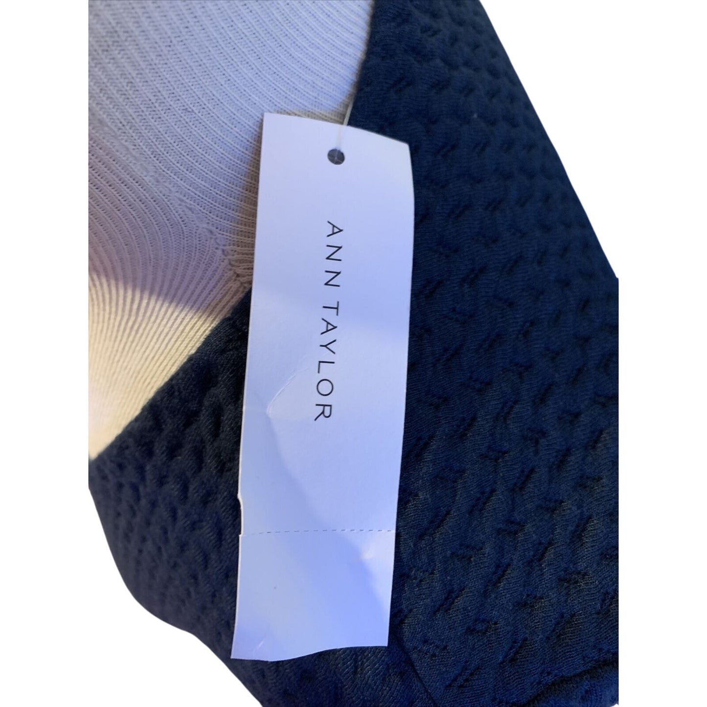 NWT Ann Taylor Blue short sleeve v-neck sweater shirt Size XS