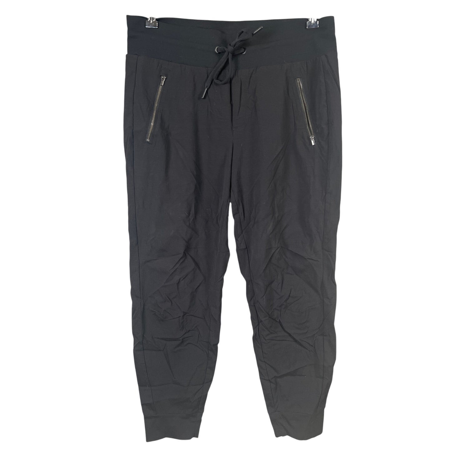Athleta Size 12 Nylon Black Trekkie North Jogger Sweatpants