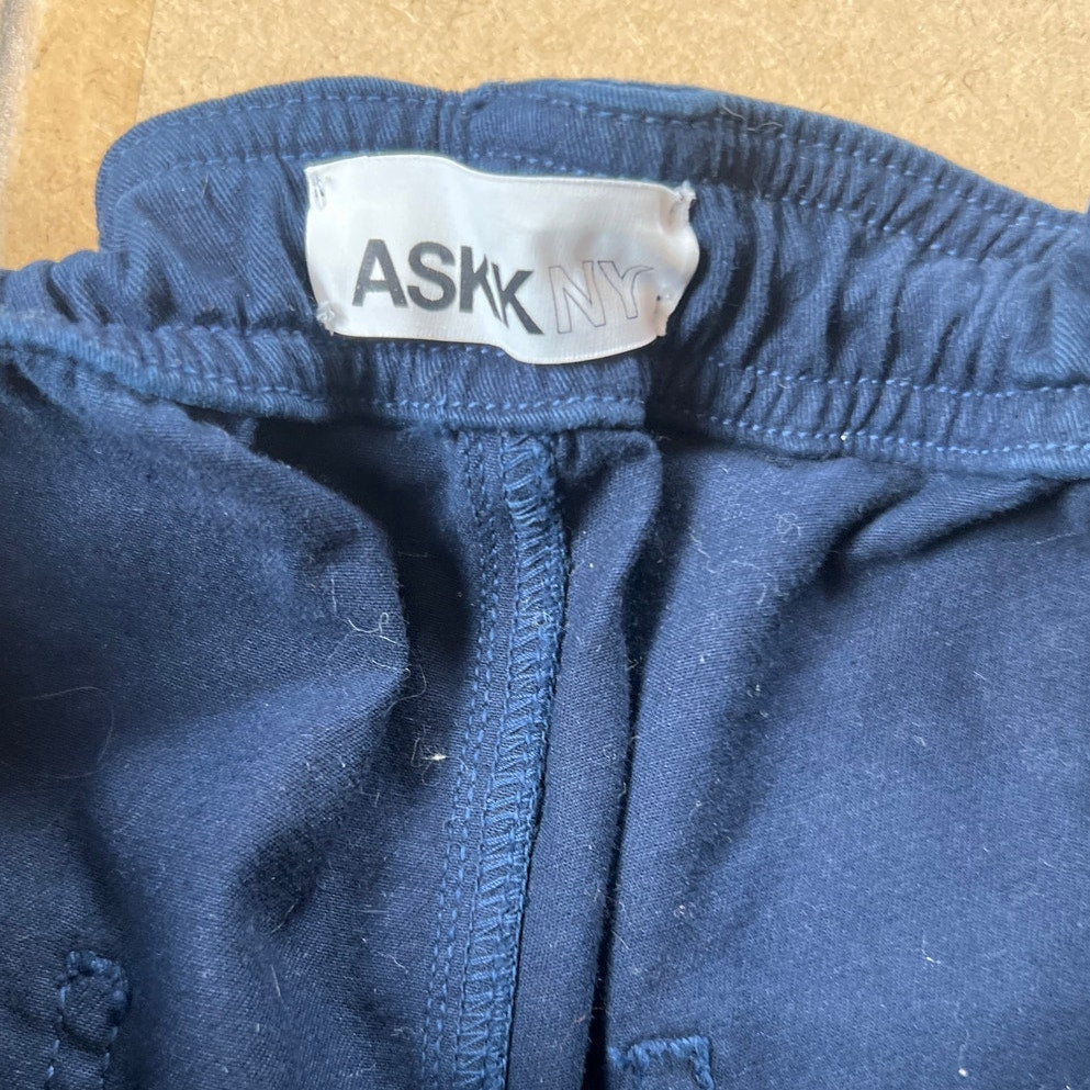 ASKKNY Navy Blue Sweat Pant Cargo Women Size 28