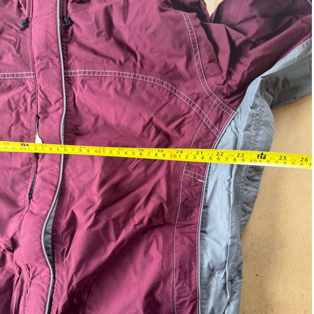 REI Maroon and Gray Winter Jacket Women Size XL