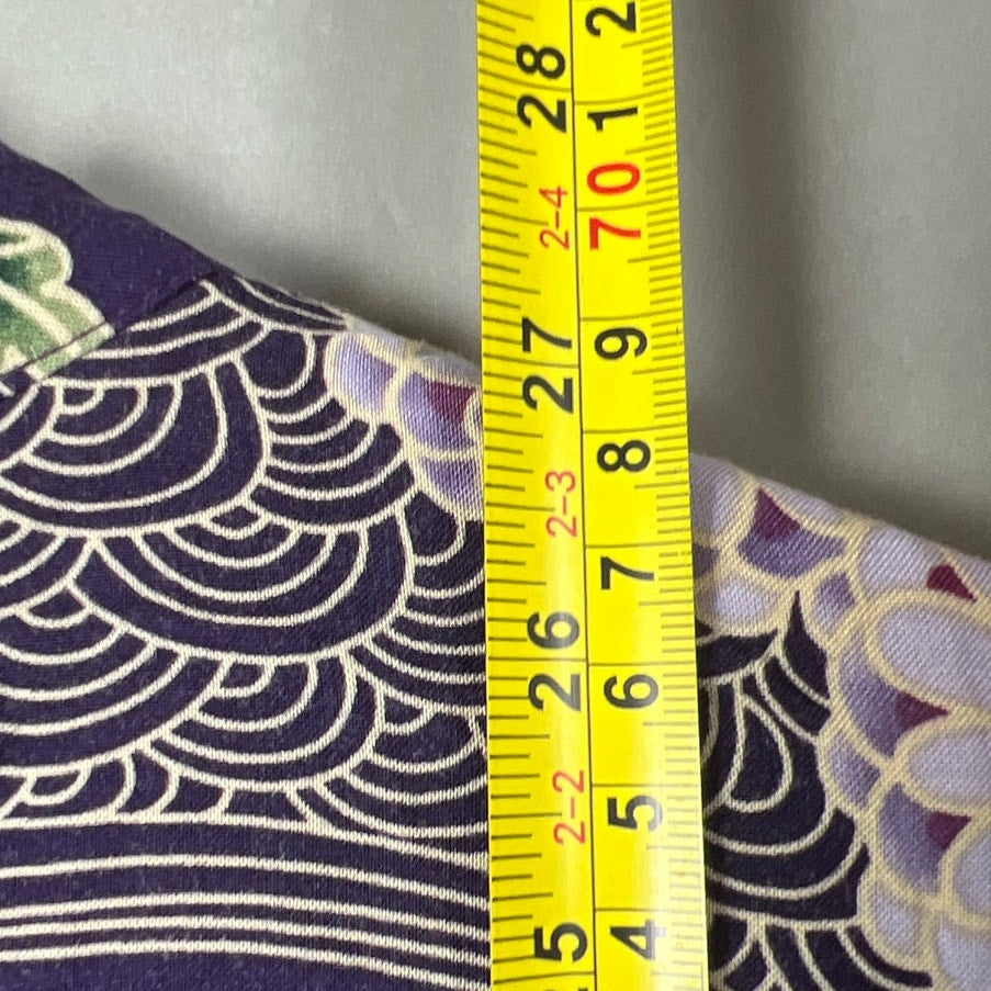 Tapestry Purple Floral Men 2XL Button Up Top