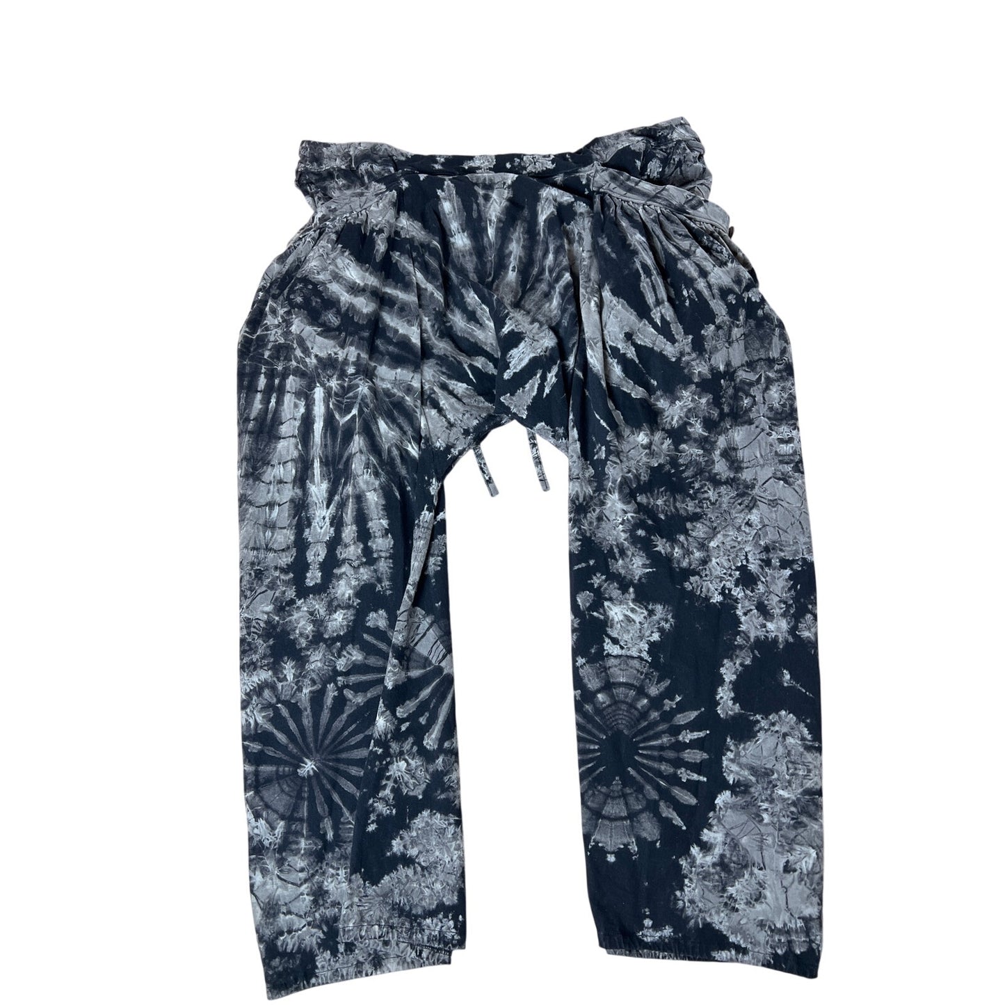 Navy Tie Dye Jogger Women's Pants With Pockets Sz XL