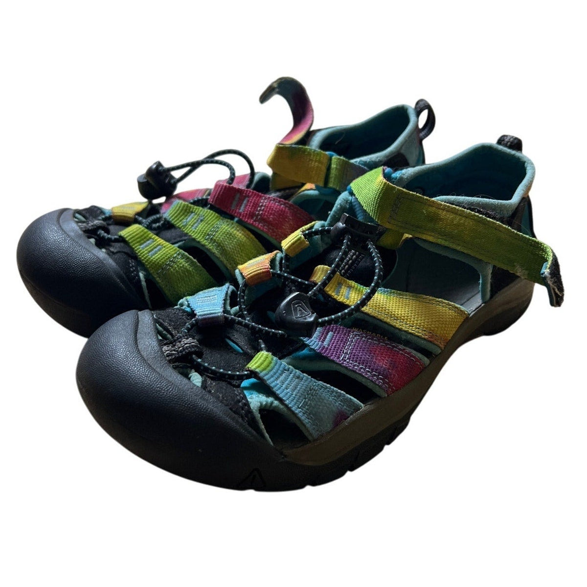 KEEN Newport H2 Water Shoes Sandals Womens Size 4 Rainbow Tie Dye Washable