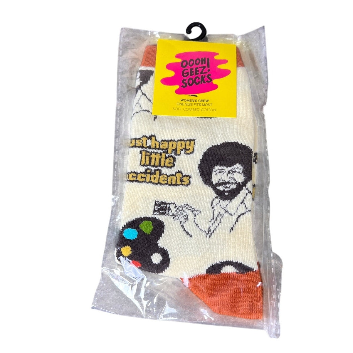 Ooh Geez! Socks NWT Bob Ross Women One Size Fits