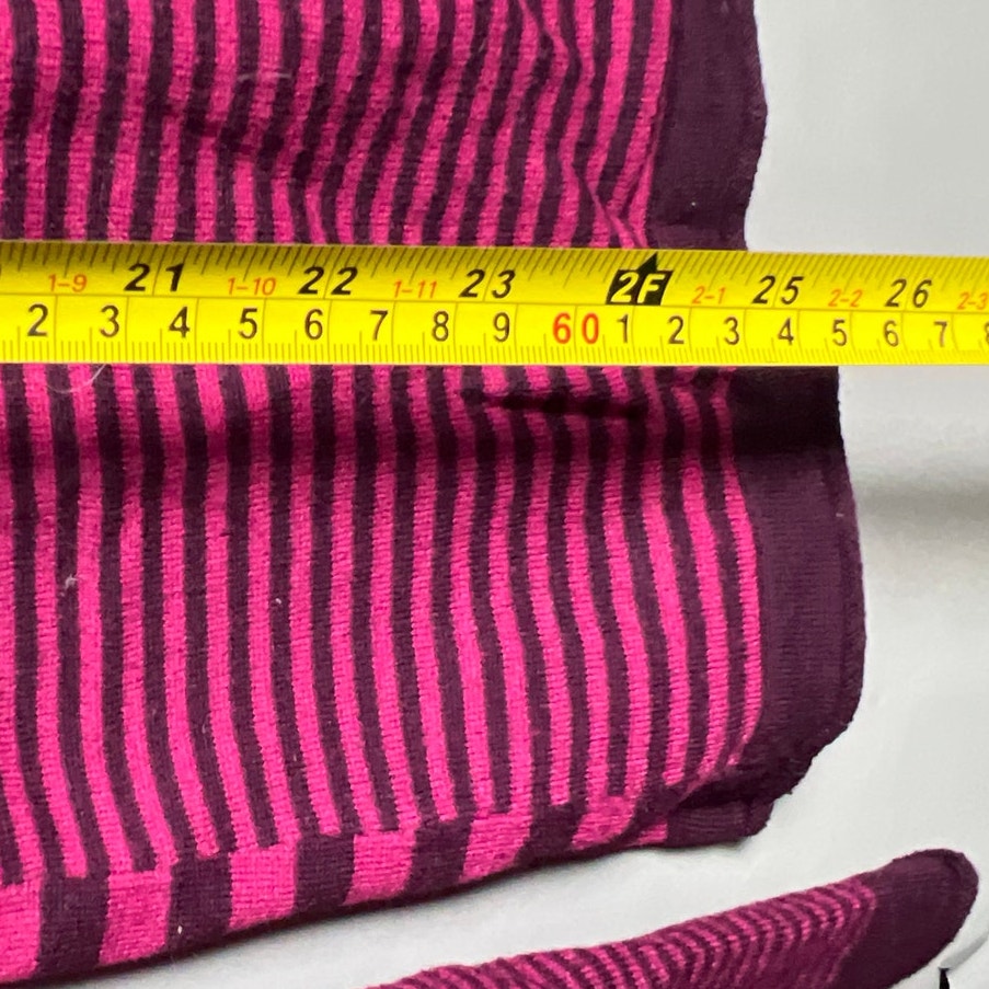 Title Nine Vibrant Pink and Purple Striped Knit Top Women's Size M