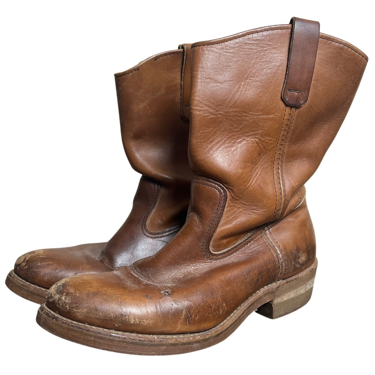 Redwing Made In USA Western Boots Brown Leather 8.5D