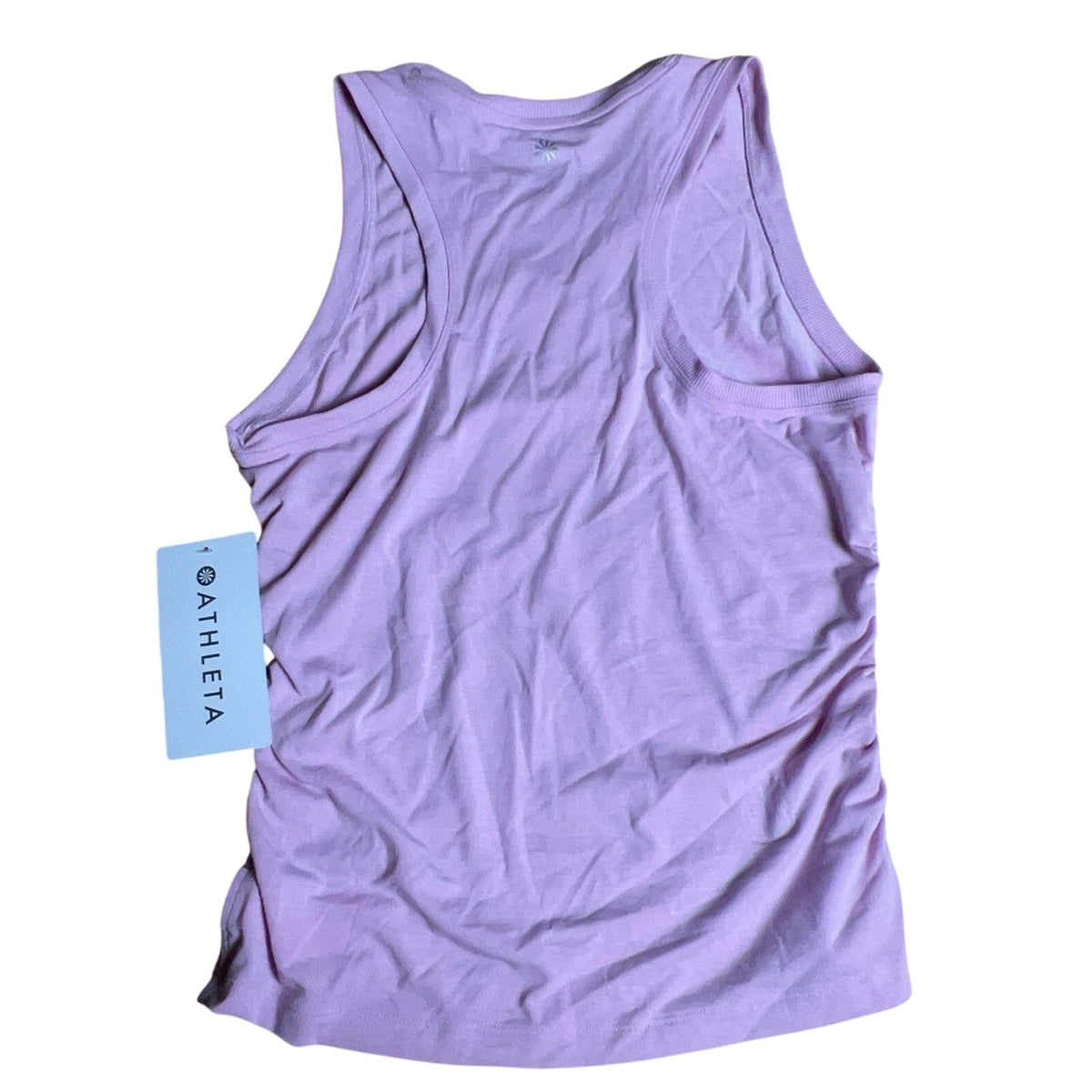 Athleta Tank Womens S Pink With Ease Cinch Tank Moisture Wicking Yoga Activewear
