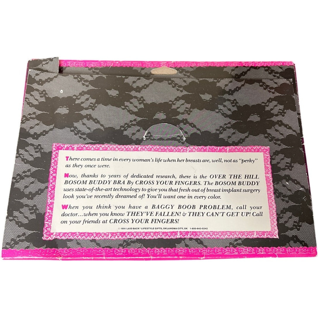 Over The Hill Bosom Buddy NWT Bra One Size Catches All