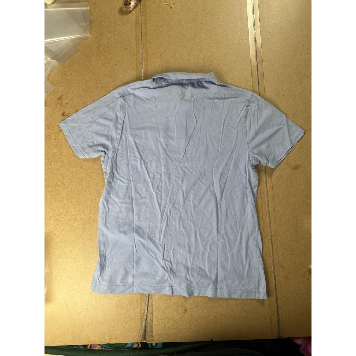 Original Penguin Polo Shirt Mens L Blue Classic Fit Cotton Pocket Collared