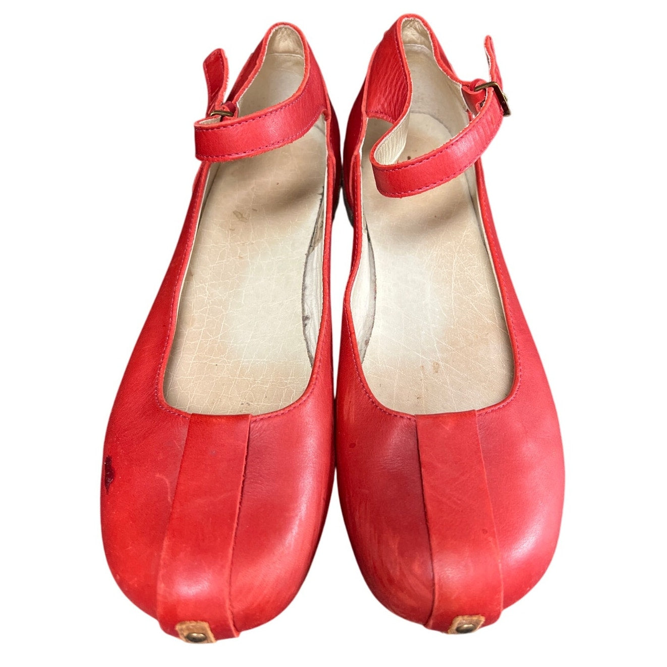 Dr. Marten Red Slip On Size 9 UK Women's US 11 Mary Jane