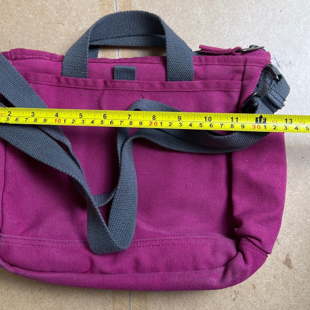 Duluth Trading Co. Women's Pink Canvas Travel Activewear Sling Bag