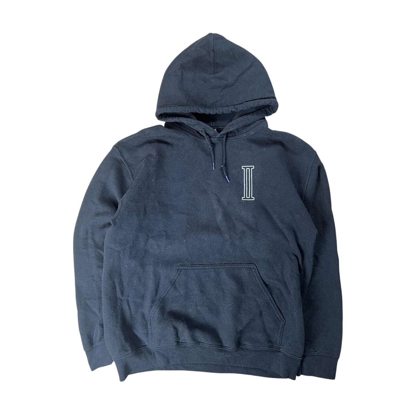 Dan & Phil Mens M Black Pullover Hooded Pockets Fleece Graphic Casual 2018